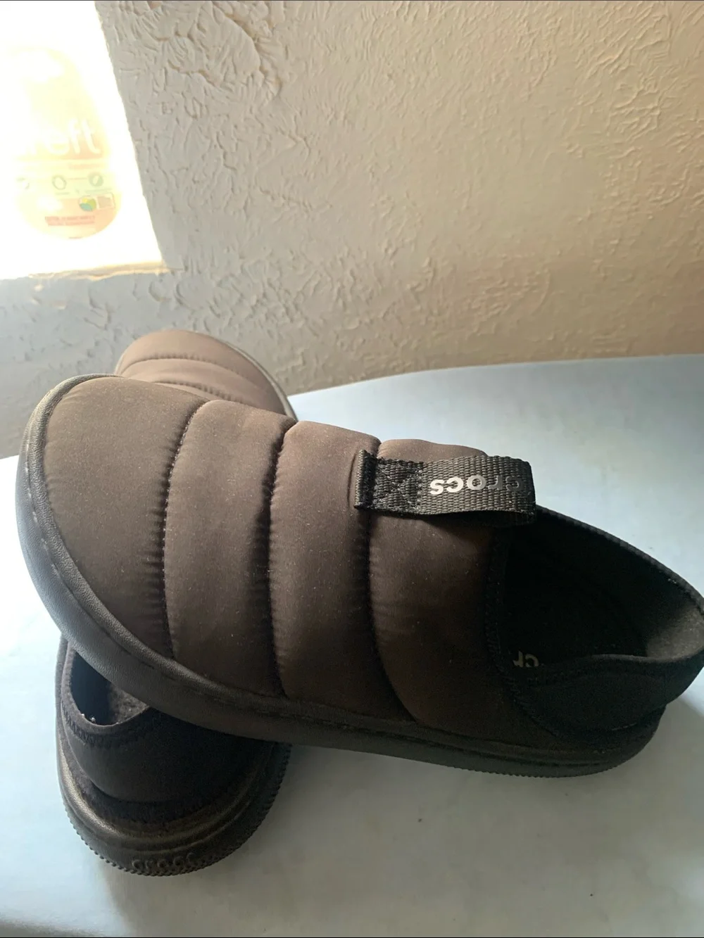 CROCS Quilted Slip-On Clog in Black